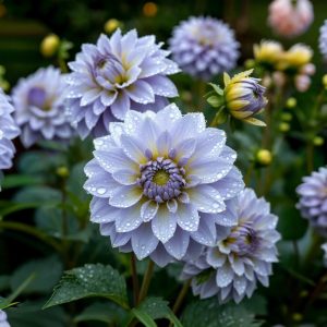 Георгин Акварель купить по цене от 680р. в интернет-магазине «Посадика» с доставкой почтой в в Пугачеве и по всей России – [изображение №1].